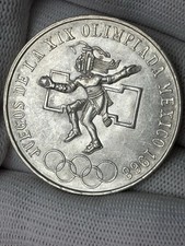 1968 Mexico Olympic Games Silver 25 Pesos Coin