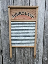 Vintage Columbus Washboard Co SUNNYLAND No. 2090 Standard Size 24 X 12½Washboard