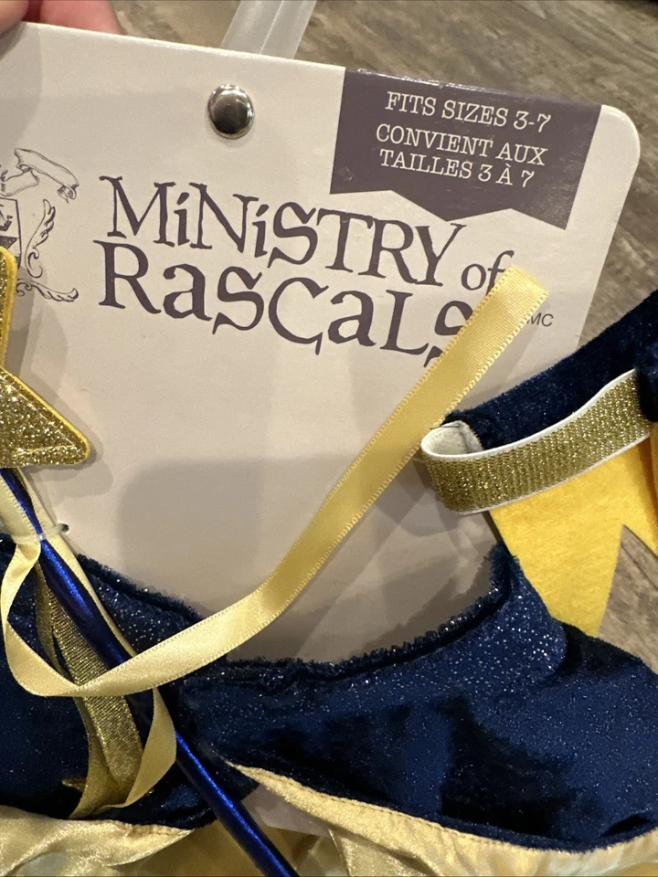 Disfraz de Halloween corona varita de terciopelo rey mago para niños talla 3-7 Foto 3 de 4