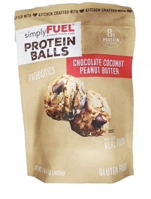 Simply Fuel Protein Balls, Chocolate Coconut Peanut Butter (14.4 Ounce)