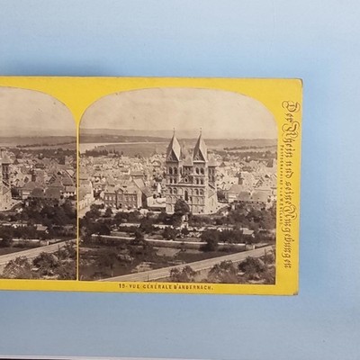 Andernach Stereoview um 1870 Echtfoto Deutschland Gesamtansicht von W.England