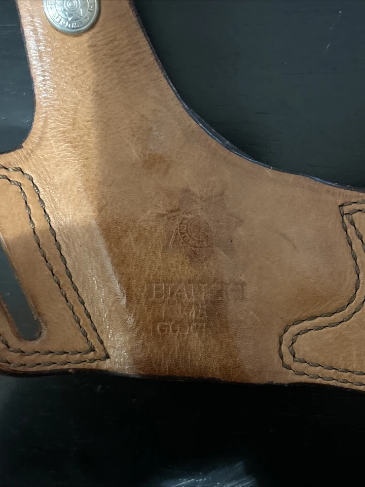 Bianchi Leather Belt Holster Gock 26/27 - Image 3 of 3