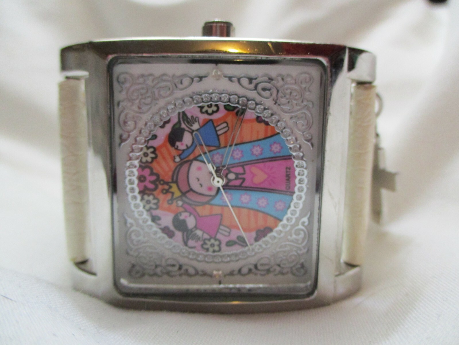 Religious Cross Watch Rectangular Colorful Face W… - image 7