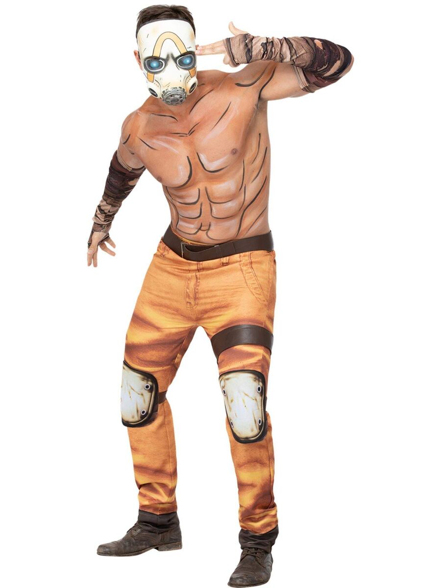 Borderlands Psycho Costume Top Adult Brown Black Borderlands Psycho Costume Top Adult Brown Black