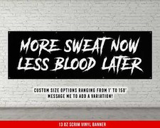 Motivational Fitness Banner - Inspirational Gym Wall Art