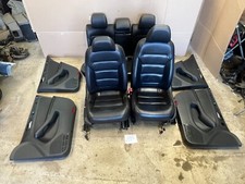 13-16 Volkswagen Jetta Hybrid Mk6 Oem Black Leather Front Rear Seats Door Panels