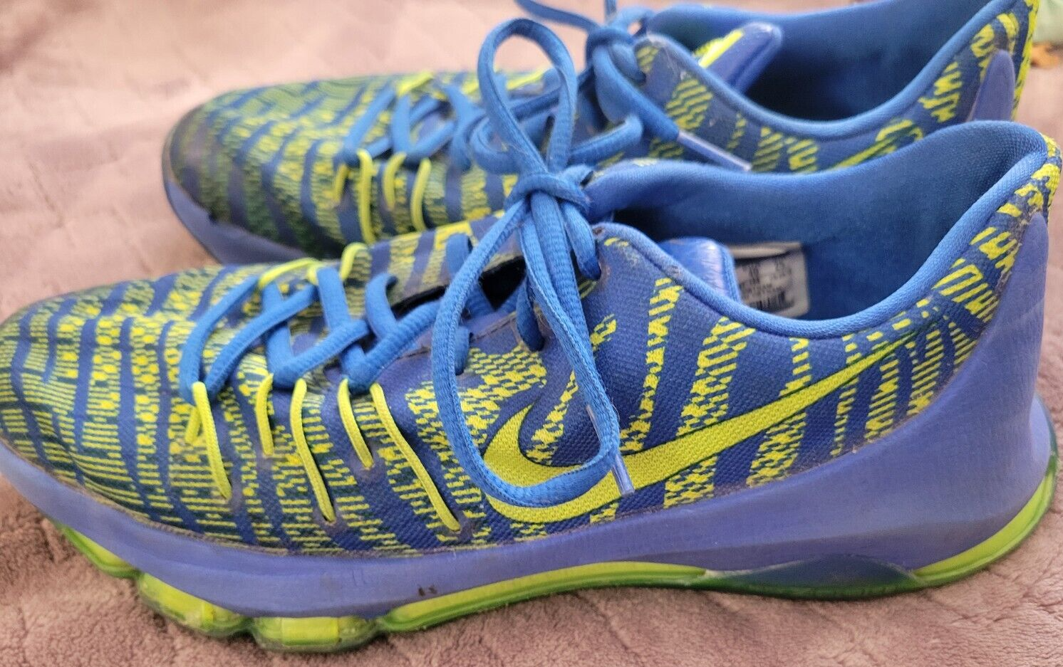 SAOLA Nike KD8 VIII (GS) 768867 400 Hyper Cobalt Volt atletica giovanile taglia 7 anni