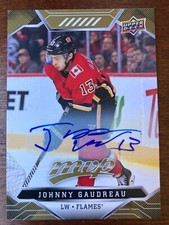 2019-20 UD MVP Autograph Johnny Gaudreau Auto Rare