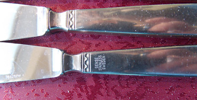 4 Vintage Sweden Gense Ranka Royal Butter Knives