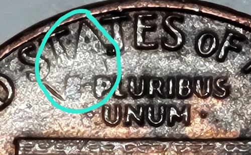 1982 Lincoln Penny ~ "E" in E Pluribus is very weak ~ almost gone. - Bild 2 von 5