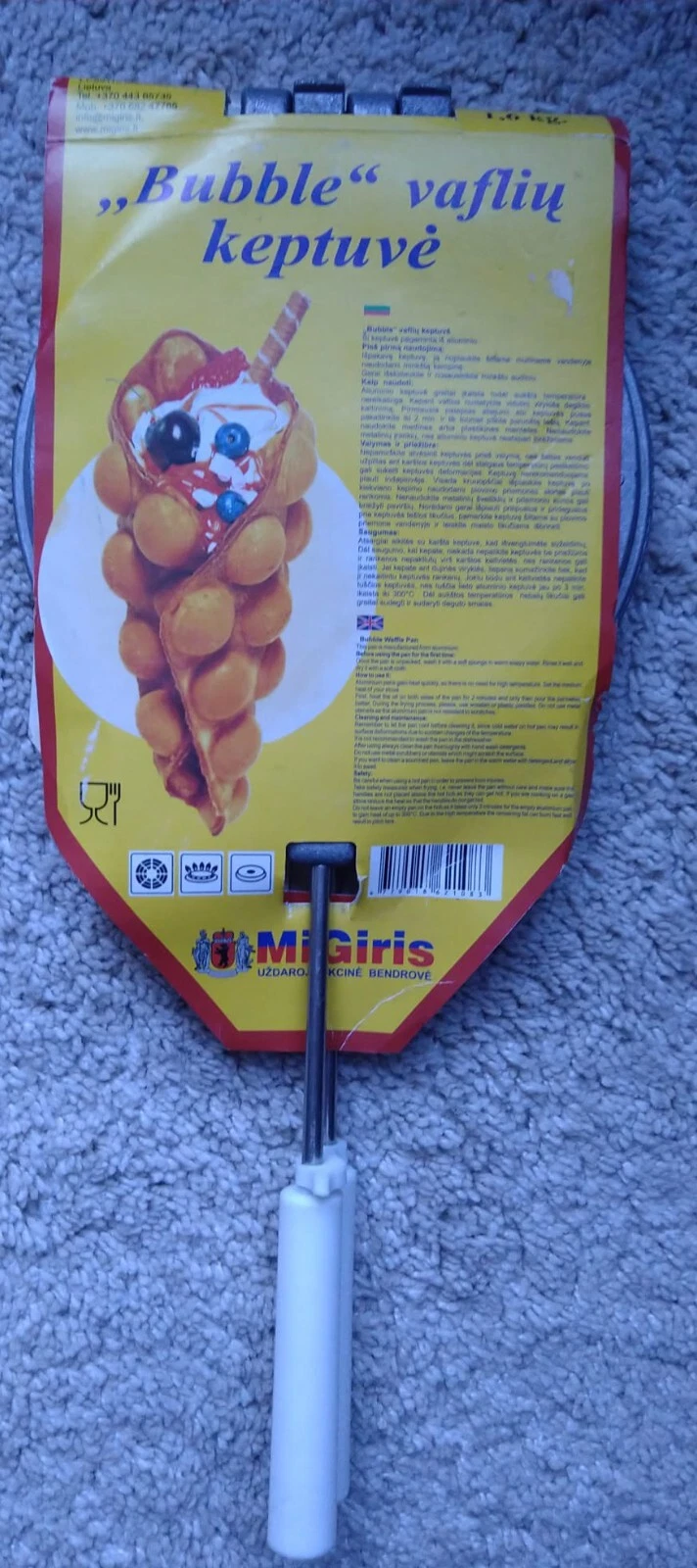 Migiris "Bubble" shaped Waffle Pan 18 cm NEW