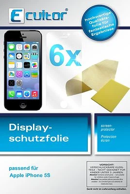 6x Protection pour Apple iPhone 5S Film de d'écran protecteur cristal clair - Photo 1/4