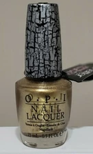 OPI Nail Polish Lacquer NL E60 Gold Shatter - 0.5 oz