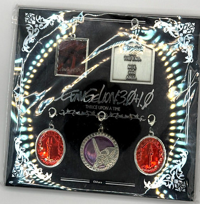 Evangelion 3.0+1.0 Thrice Upon a Time Charm Set Store Exclusive MISB Authentic