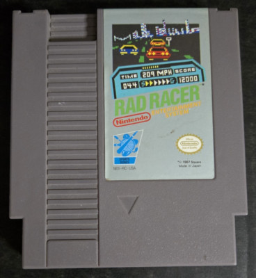 Rad Racer Nintendo NES 1987 Cartridge ONLY Untested Video Game, Car ...