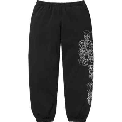 Supreme Pitbulls Embroidered Sweatpant Black | eBay
