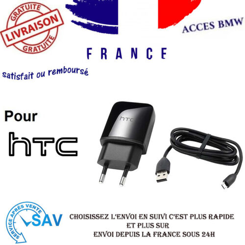 Chargeur + cable usb HTC TC P900 Pour Desire 200 - Afbeelding 1 van 1