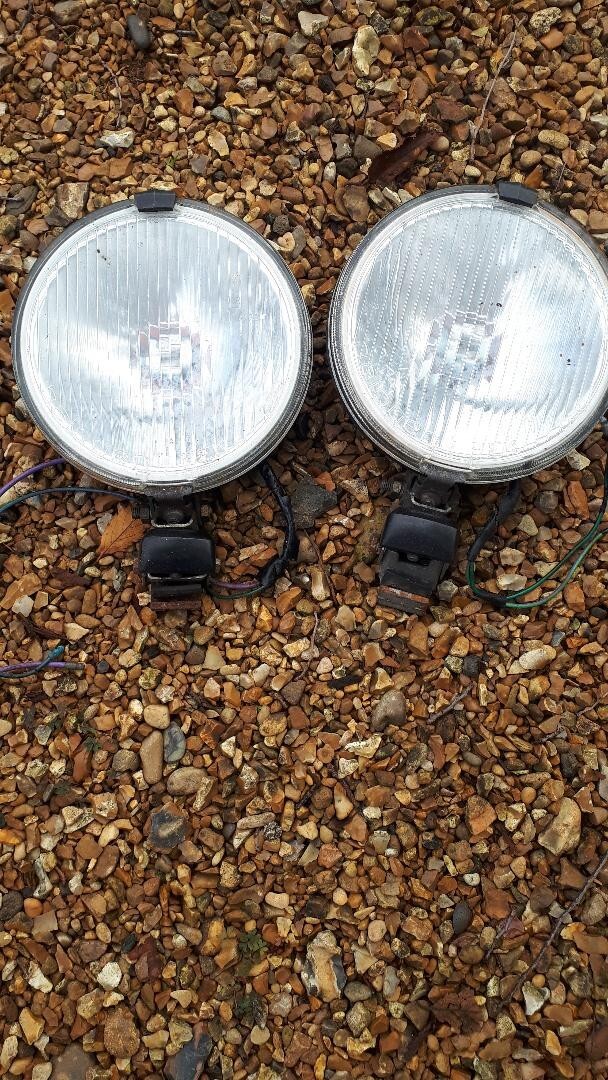 Vintage Driving Lamps, Spot Lights, rare retro spotlights Rally Car