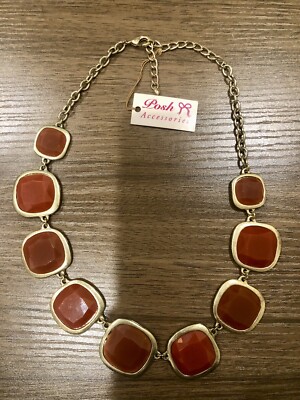 Choker Necklace Burnt Orange From Posh.