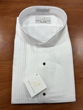 Men's Neil Allyn - Wing Tip White Tuxedo Shirt 2XL 34/35
