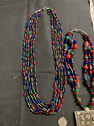 Dramatic Antique East Indian Glass and Coin Silver Necklaces- Film Collection — photo 6