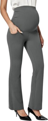 Ewedoos Maternity Pants for Women Stretchy Maternity Clothes Over The Belly Preg