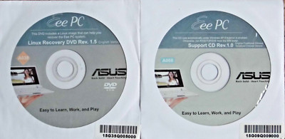Asus Eee PC 4G 701 Linux Wiederherstellung DVD & Support CD Bündel Neu Kostenloser Versand L@@K