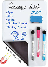 12 X 8 Whiteboard Magnetic Dry Erase Board Self Adhesive for Any Smooth Surface