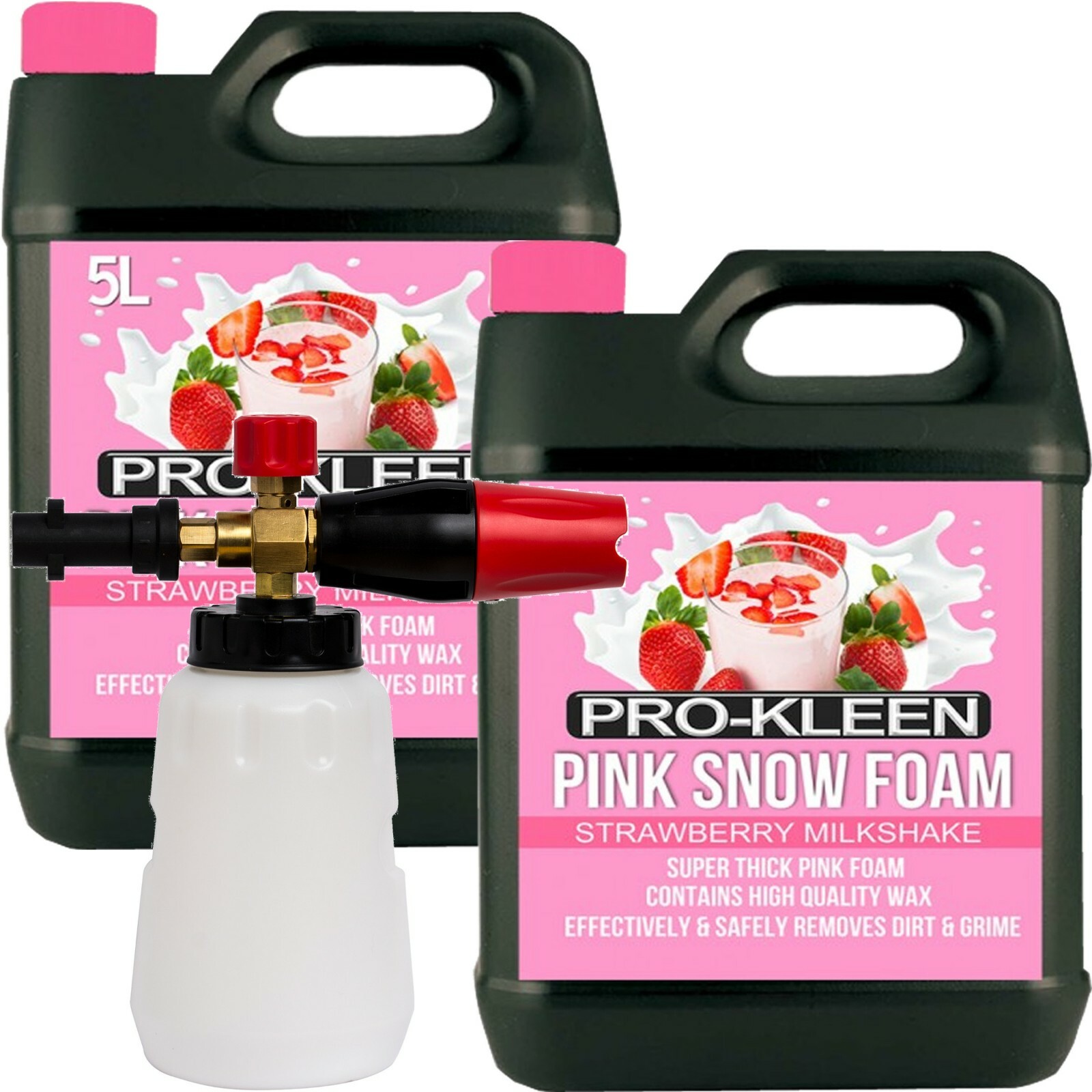ProKleen Snow Foam Strawberry Pink 10L Karcher K Plus Lance Washing Car Pre Wash