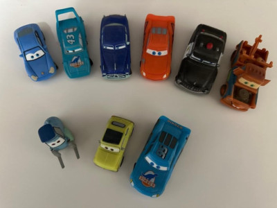 Cars Autos Figuren Bullyland Bully 9er Set Sally,Luigi,Mater,Lightning McQueen