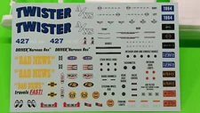 AMT 64 1964 Chevy Impala SS 409 1/25 Decal Sheet Emblems Dash Cluster Gauges Hot