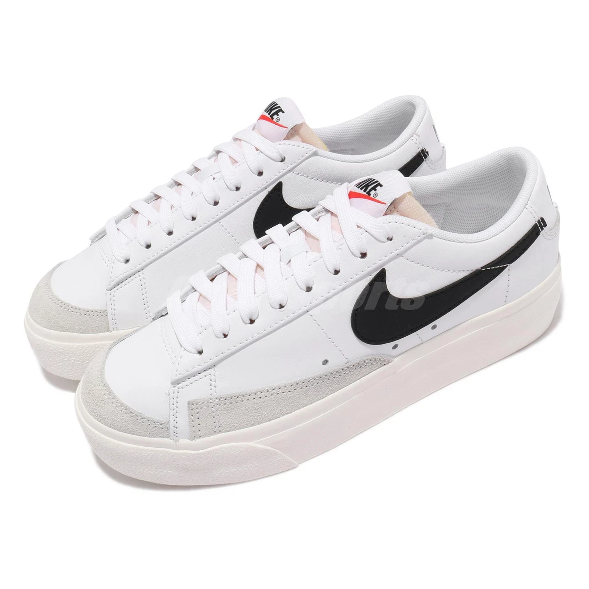 Nike WMNS Blazer Plataforma Baja Blanco Negro Vela Mujeres Informal Estilo de Vida DJ0292 101