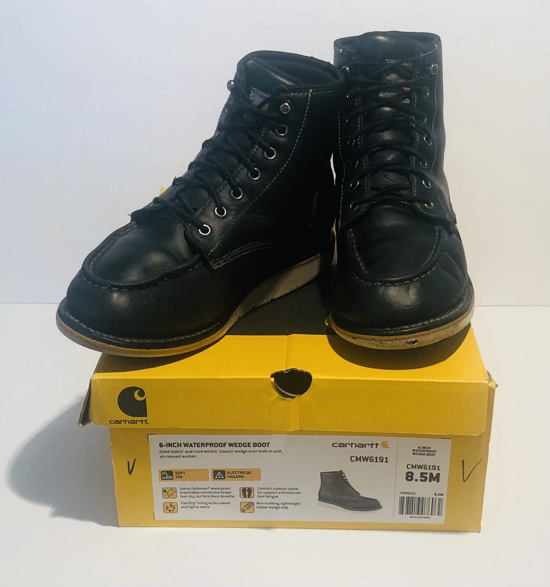 Carhartt wedge boots store steel toe