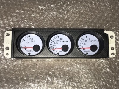 日産 Skyline GT-R BCNR33 NISMO R-tune 計3点 JDM Nissan Skyline BCNR33 GT-R NISMO Triple Meter White OEM GTR R33