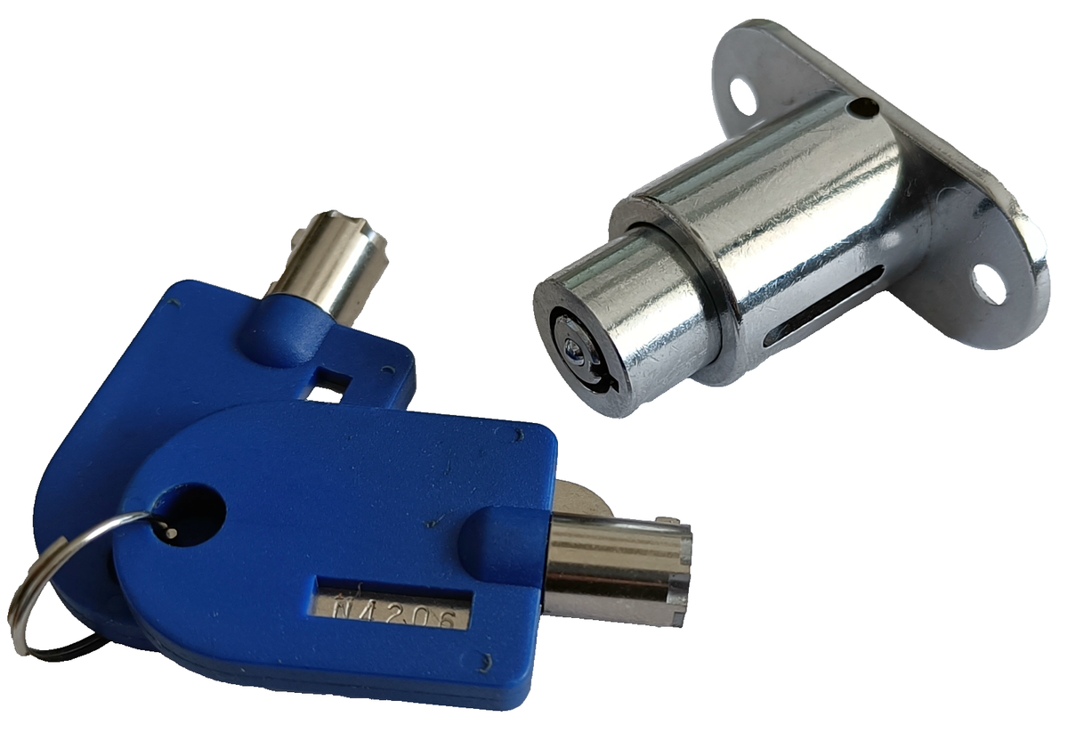 Predolo Zylinderschloss Mini Mit 2 Schlüsseln - Kühlschrankschloss Für Schränke & Schubladen