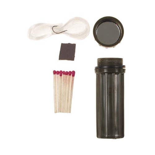 Wasserdichte Streichholzbox, Oliv