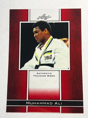 62011 Leaf Metal Prismatic Red Muhammad Ali MISSING # & Training Worn Piece #9