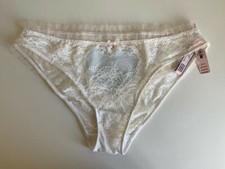 Victoria's Secret DREAM ANGELS Bride Ruffle Cheekini Panty, Color White, size M