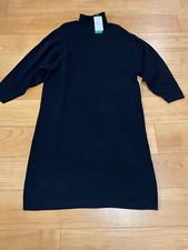 Msch Copenhagen Rachelle Rib Dress Black Beauty Ladies Knnit Dress 10/12