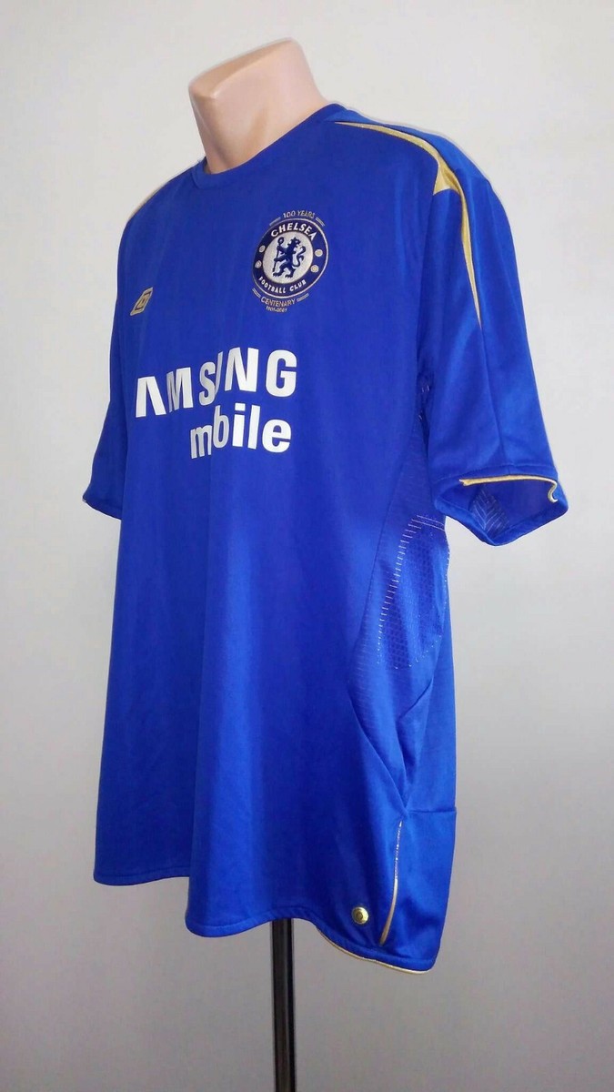 Maillot De Football Chelsea 2005-2006 Domicile - Umbro - Taille L Homme - Bleu - Occasion Bon État