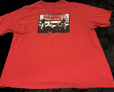 Red Vintage Authority Zero Band T-Shirt Full Size GIft Cotton WA173