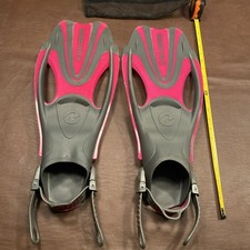 U.S. Divers Adult Scuba 21  Diving Fins Black Pink with Mesh Bag Swimming