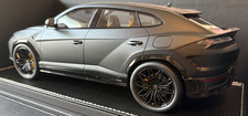MR Collection Model Lamborghini URUS Se 1:18 Matte Black on Black/Yellow Spec