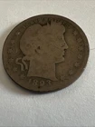 1893 Barber Quarter 25C Silver U.S. Coin- uncertified