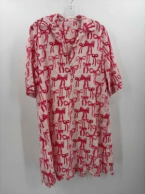 Pre-Owned Mary Marshmallow Red Size XS Printed Knee Length Short Sleeve Dress