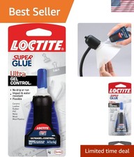 Loctite Super Glue Ultra Gel Control, 0.14 fl oz - Clear, Invisible, Fast-Acting
