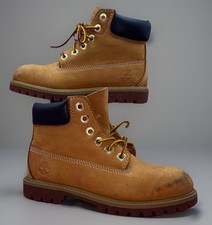 Timberland Premium Wheat Nubuck Youth Boys Size 12 - Needs New Laces 1 Insole