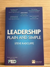 Financial Times - Leadership : Plain and Simple by Steve Radcliffe (2012) New!