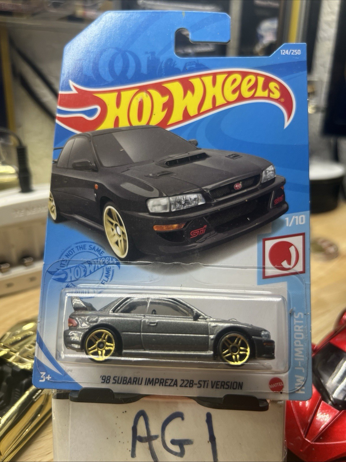 2021 Hot Wheels '98 Subaru Impreza 22B-STi Version w/Real Riders Grey And Gold R