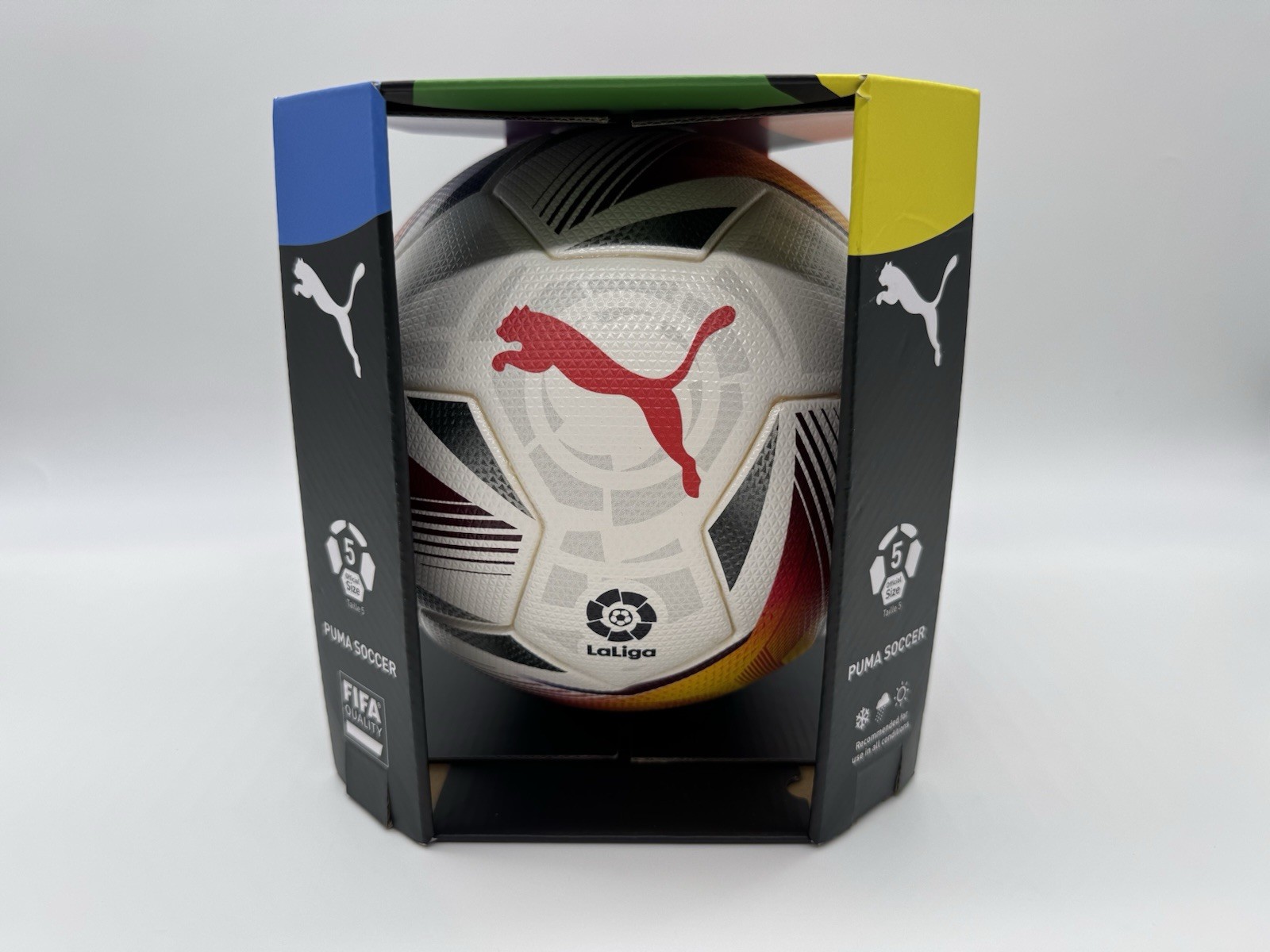 Puma La Liga 1 Accelerate FIFA Quality Pro Soccer Ball Size 5 Official Match Ball-image
